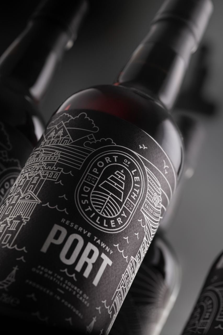 Port of Leith distillery brand and packaging design