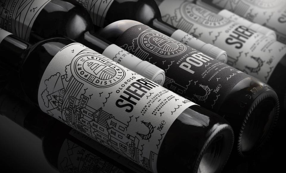 Port of Leith distillery brand and packaging design