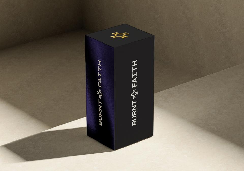 Burnt Faith Shipper packaging design